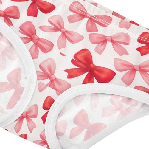 Joisal Colorful Toddlers Underwear Floral 2t Cotton Cute Panties Girl Red Pink Bows White Briefs Undies Kids4