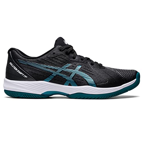 ASICS Zapatos de tenis para hombre Solution Swift FlyteFoam, Negro/Pino Misty, 46.5 EU