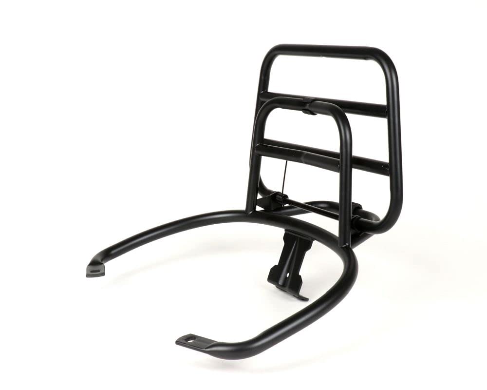 MOTONOSTRA Gepäckträger schwarz matt klappbar hinten kompatibel Vespa GT GTL GTV GTS Super GT60 125 200 250 300