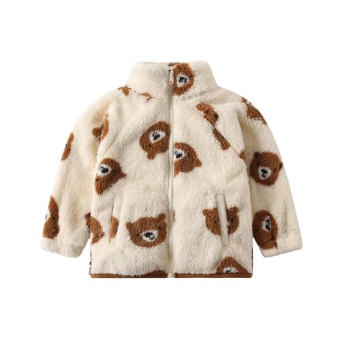 RKSTN Kids Winter Fleece Jackets with Pockets Zip Up Warm Cozy Coats - image 3