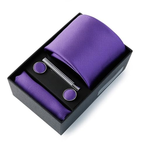 Set de corbatas para hombre, 5 piezas, color azul
