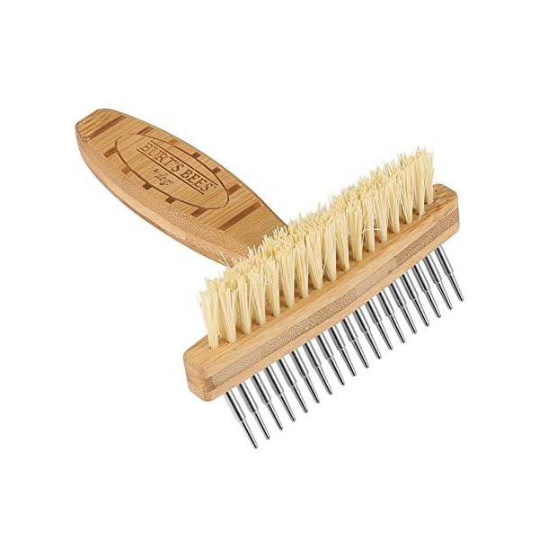 Burt's Bees for Dogs Double Sided Pin & Hemp Bristle Dog Brush - Dog Brushes, Dog Brush, Dog Hair Brush, Burts Bees Pet…