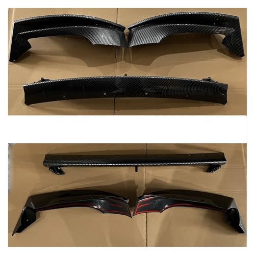 Spoiler avant pour Tesla Model 3 Highland et berline 2017-2024 en noir brillant