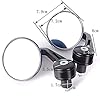 SGTB Bar End Rear View Round Bar Grip Edge Mirror for RE Bullet 350 500 Bajaj Pulsar 150 180 200 Ns Scooty and Bikes- Set of 2
