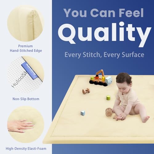 Image of Baby Play Mat for Floor,59 * 71in(Vanilla)