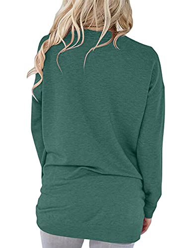 ONLYSHE Womens Crewneck Sweatshirt Casual Loose Fitting Tops Long Sleeve T Shirt
