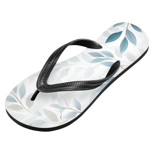 Green Leaves Beach Summer Casual Flip Flop Sandals Non-Slip Quick Dry for Women Men 214B2920