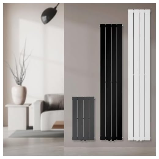 LuxeBath Radiador Monocapa para Baño/Salón 300 x 600 mm Blanco de Panel Plano, Conexión Central Inferior, Calentador Secador de Pared Calefacción Tubos Verticales, con Kit de Montaje Incluido