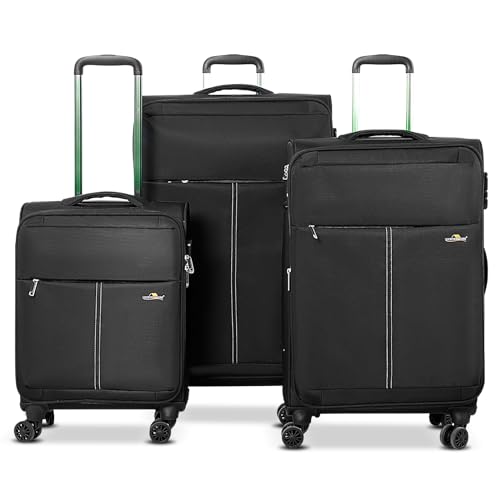 Luggage Sets 3 Piece Suitcase Set, Expandable Carry on Suitcase with Spinner Wheels and Lock, Durable Lightweight Travel Set for Men & Women (20