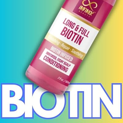 Infinix Biotin Hair Oil: Advanced growth serum for fuller, thicker hair & soothing scalp care. Non-greasy, 2oz/60ml, pack of 10