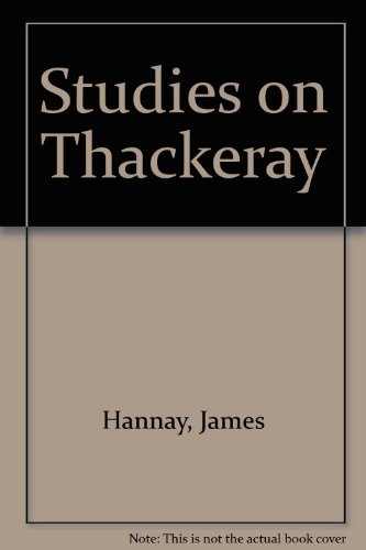 Studies on Thackeray 0804608288 Book Cover