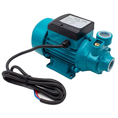 Toplionace DC 12V 24V Vortex Selbstansaugende Pumpe, Große Durchfluss Hochhub Zentrifugal Solarpumpe Wasserpumpe, QB60 (24V)