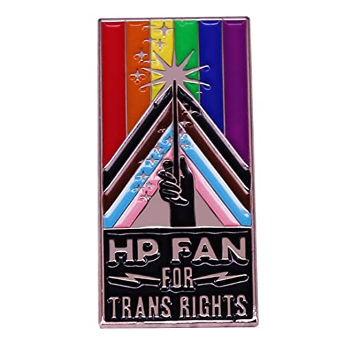 KAWADU LGBT Rainbow Flag Brooch, Enamel Pin for Trans Rights, Pride Lapel Pin Badge, Gay Lesbian Bisexual Transgender Symbol Jewelry Gift Accessories