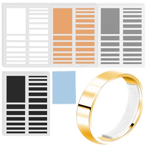 Image of MAYCREATE Ring Size Adjuster 4-Color EVA Rings Adjuster for Loose Rings Multi Size Customized Removable Adhesive Ring Tightener