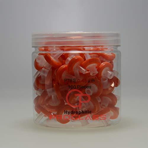 Proglass Syringe Filter 13mm 0.45um PTFE,100pcs