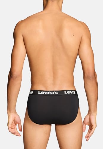 Levi's 6er Pack Herren Levis Repeat Logo Boxer Brief Boxershorts Unterwäsche Pants, Farbe:Black, Bekleidungsgröße:S – Ansicht 6