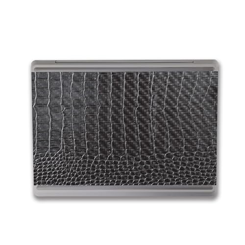 Image of MightySkins Carbon Fiber Skin Compatible With Microsoft Surface Laptop Go 3 (2023) Full Wrap Kit - Black Gator Skin | Protective, Durable Textured Carbon Fiber Finish | Easy To Apply | Made in the USA