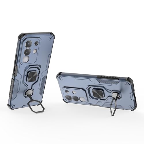 Coque Vivo Y29 4G antichoc militaire bleue avec béquille intégrée - 4