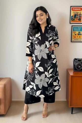 Image of Fashion Basket Wedani Cotton Printed Kurta Set for Women