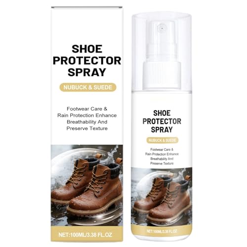 Spray para zapatos, protector de zapatos de agua, spray protector, barrera invisible para tenis, botas, tela de cuero, acabado resistente a la intemperie, conservación del cuidado del calzado