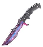 ARIKnives CSGO Huntsman Knife - Galaxy Black Pearl - Trainer CSGO Knife Skin Counter-Strike Trainingsmesser Übungsmesser Jagdmesser - Bundle