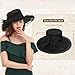 Zando Kentucky Hats Derby for Women 2025 Fashionable Church Organza Victorian Hat Fancy Tea Party Wedding Fascinator Hats for Women Funeral Sun Hat Pink One Size