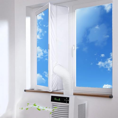 CUVZORA - Junta de ventana para aire acondicionado móvil, kit de calafateo para aire acondicionado móvil, fácil instalación, apto para todos los acondicionadores de aire y secadores móviles (300 cm)
