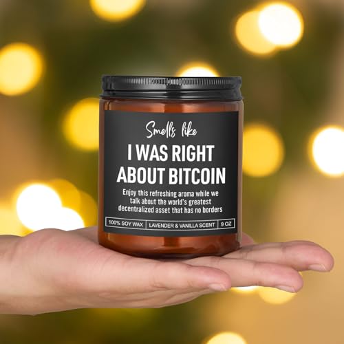 Scented Candle, Bitcoin Merch, Cryptocurrency, Crypto Gifts for Men, Women, Funny Bitcoin Gifts for Him, Husband, Boyfriend, Dad, Son, Brother, Best Friend, Trader, Crypto Lovers - Image 8