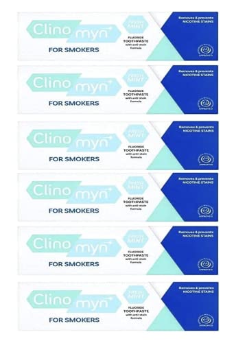 Clinomyn Antimacchia Fluoro Dentifricio per fumatori - Confezione da 6