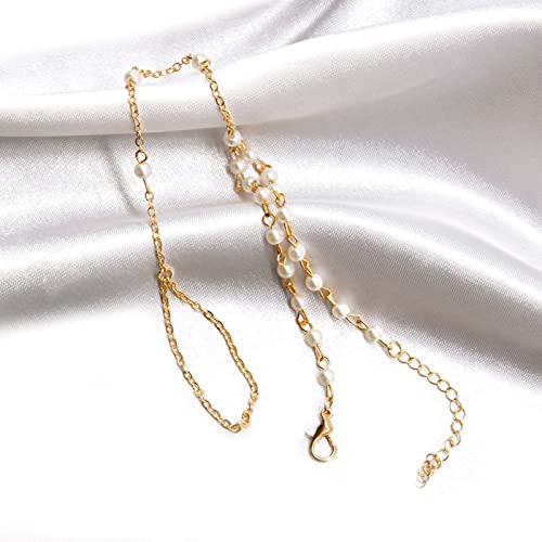 Bracelet en argent pour femme avec bague collier de perles assortis - 4
