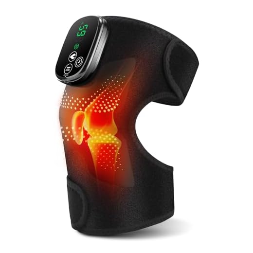 Rodillera Térmica Inalámbrica Con Luz Roja Y Pantalla Táctil, Almohadilla Para Hombro Codo Portátil Con 5 Niveles De Calor, 3 Modos De Masaje Y Temporizador, Batería Integrada 5000mAh, 4 Motores