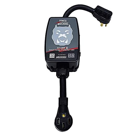 Power Watchdog PWD50EPO, Bluetooth Surge Protector with Auto Shutoff, 50 Amp, Portable