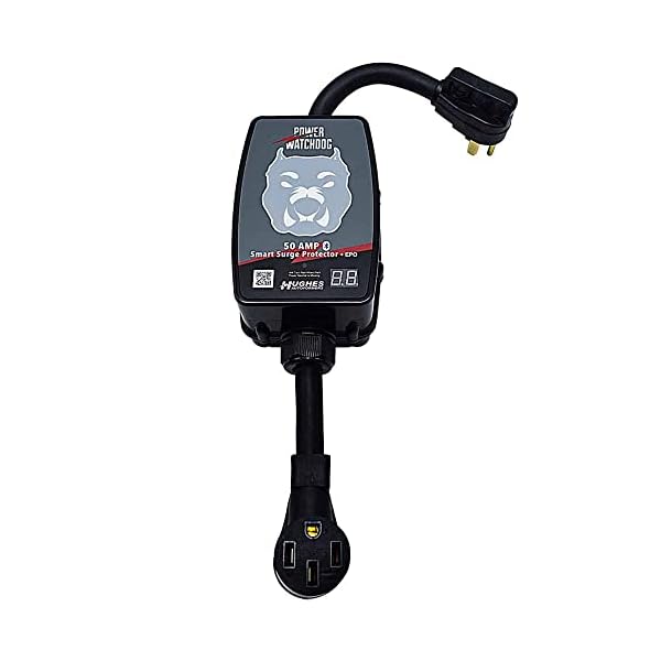 Power Watchdog PWD50EPO, Bluetooth Surge Protector with Auto Shutoff, 50 Amp, Portable