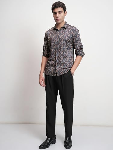 Image of Highlander Men's Shirt | Paisley Print | Slim Fit | Button Closure | Elegant & Bold for Special Occasions | Shirt for Man | Men Shirts | Casual Shirt for Men