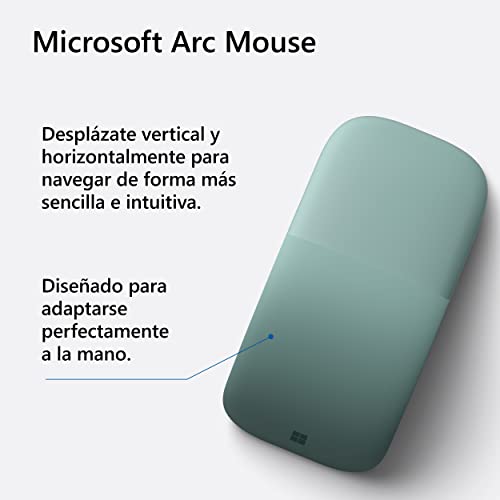 Microsoft Arc Mouse, Green (Salvia) #TOP6