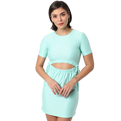 Image of PINACOLADA Women's Stylish Dress Regular Fit for Casual Wear | One Piece Dress Crafted with Comfort Fit and Modern Clothing for Everyday Wear for Ladies