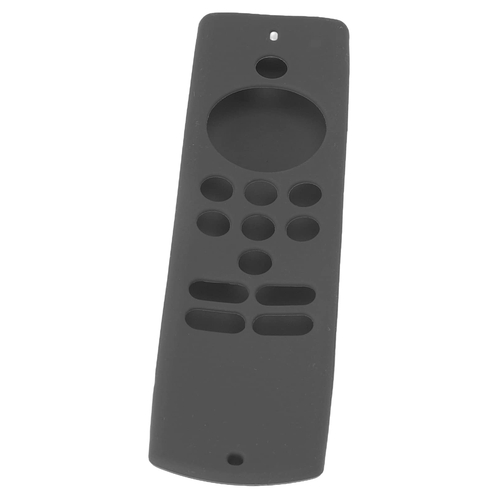 Funda protectora de silicona suave antideslizante a prueba de golpes con cordón para Fire TV Stick Lite (gris oscuro)