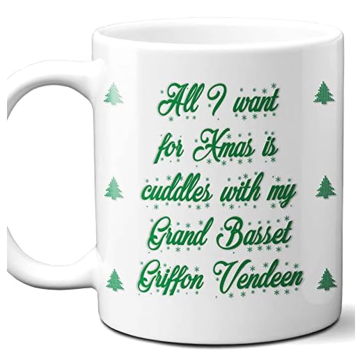 Funny Grand Basset Griffon Vendeen Owner Christmas Gift Mug. Cool, Unique & Cute Xmas Pet Themed Gift Idea For Dog Mom, Dog Dad, Him, Her, Lovers, Men, Women, Husband, Wife. 11 oz.