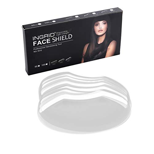 CCbeauty Barber Supplies 100pcs Disposable Face Hairspray Shield Bang trimmer Tool Hair Cutting