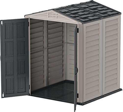 Duramax YardMate 5’ x 5’ PLUS Kunststoffgerätehaus, Feuerhemmendes PVC-Harz, Allwetter & Wartungsfreies Gerätehaus aus… – Bild 3