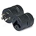 Weekender by ParkPower2030GSA 20 Amp, 125V Male to 30 Amp, 125V Locking Female black Generator Adapter, Black