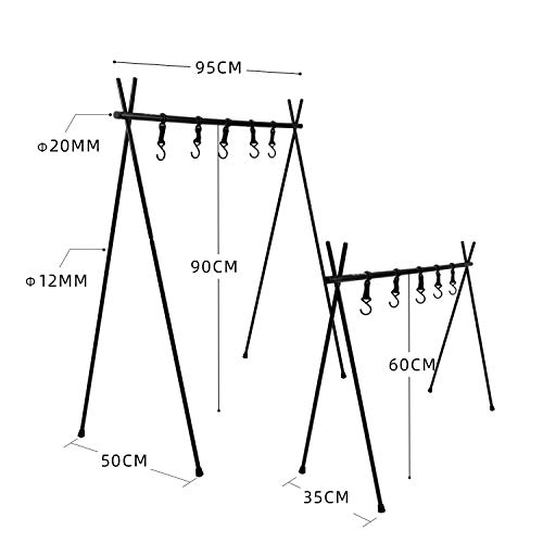 最安値 Hitorhike ランタンスタンド ハンギングラック ハンガーラック キャンプ アウトドア 折り畳み式 アルミ製 おしゃれ 軽量 持ち運び便利 組み立て簡単 ランタンポール 5本可動フック 専用収納バッグ付きの価格比較