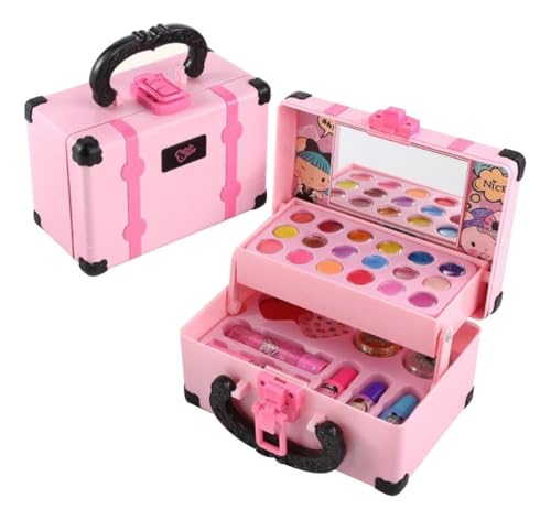 32 Peças Conjunto de Maquiagem Infantil Lavável para Meninas