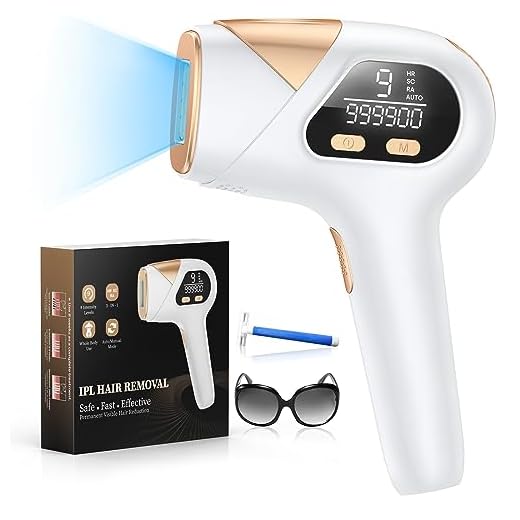 Últimos 3 en 1 Depiladora Láser con 9 Niveles de Energía y 3 Funciones-HR/SC/RA, 999,900 Flashes IPL Depiladora luz Pulsada Indolora para Hombre, Mujer, Cara, Axilas, Piernas, Cuerpo