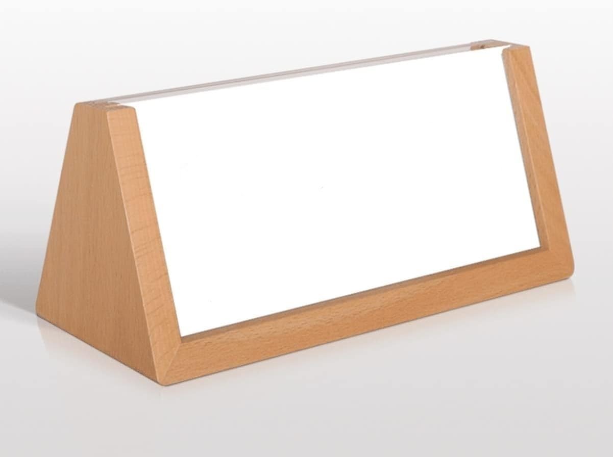 Ramka na zdjęcia Akrylowa tabliczka stół z drewnianymi stojakami kartę 200x88mm