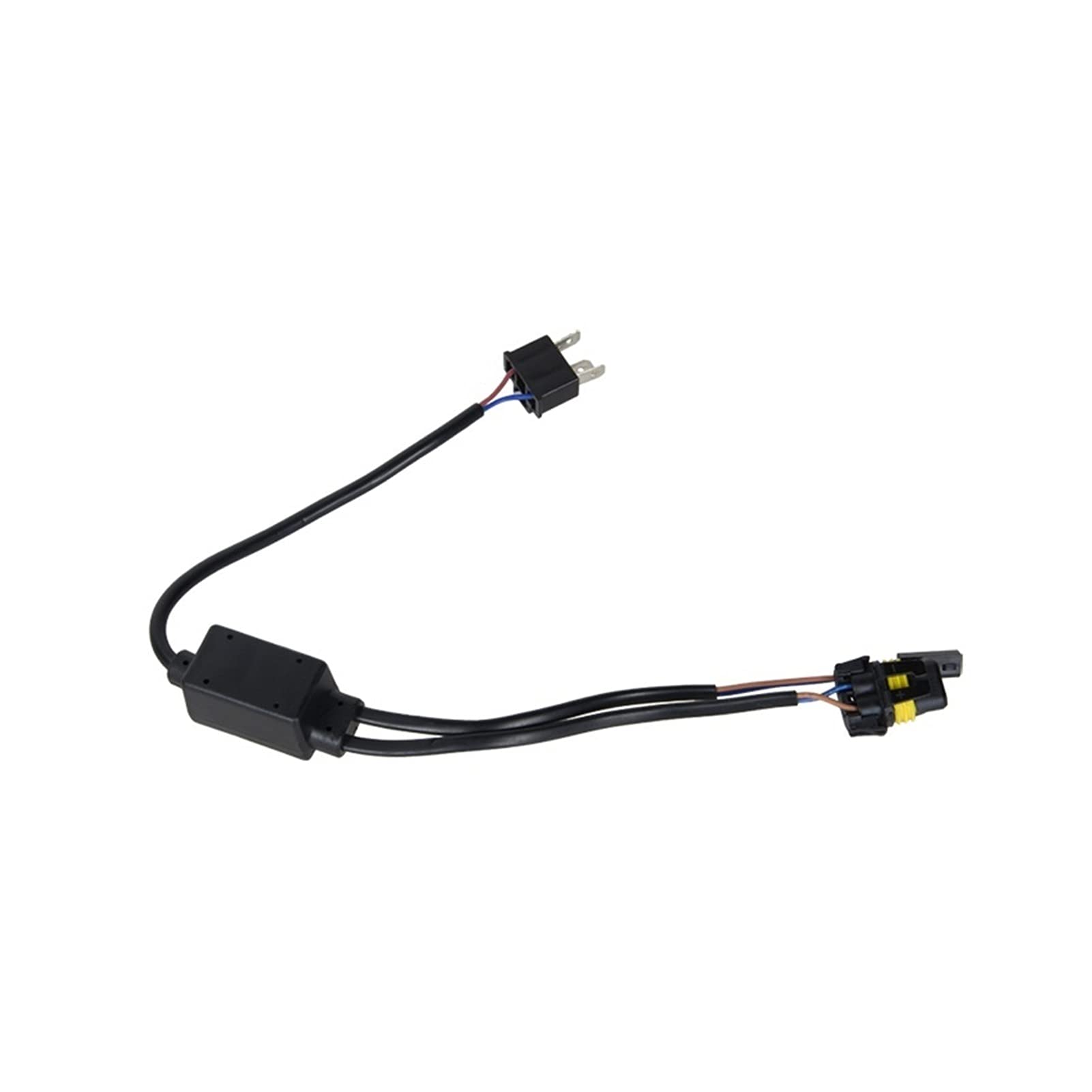 YHNUJMIK  LingLONG HID Bixenon H4 Wiring Relay Harness High Low Connect Lead One Light For Car Auto Headlight Refit 12V 35W 55W H4 H/L Wire