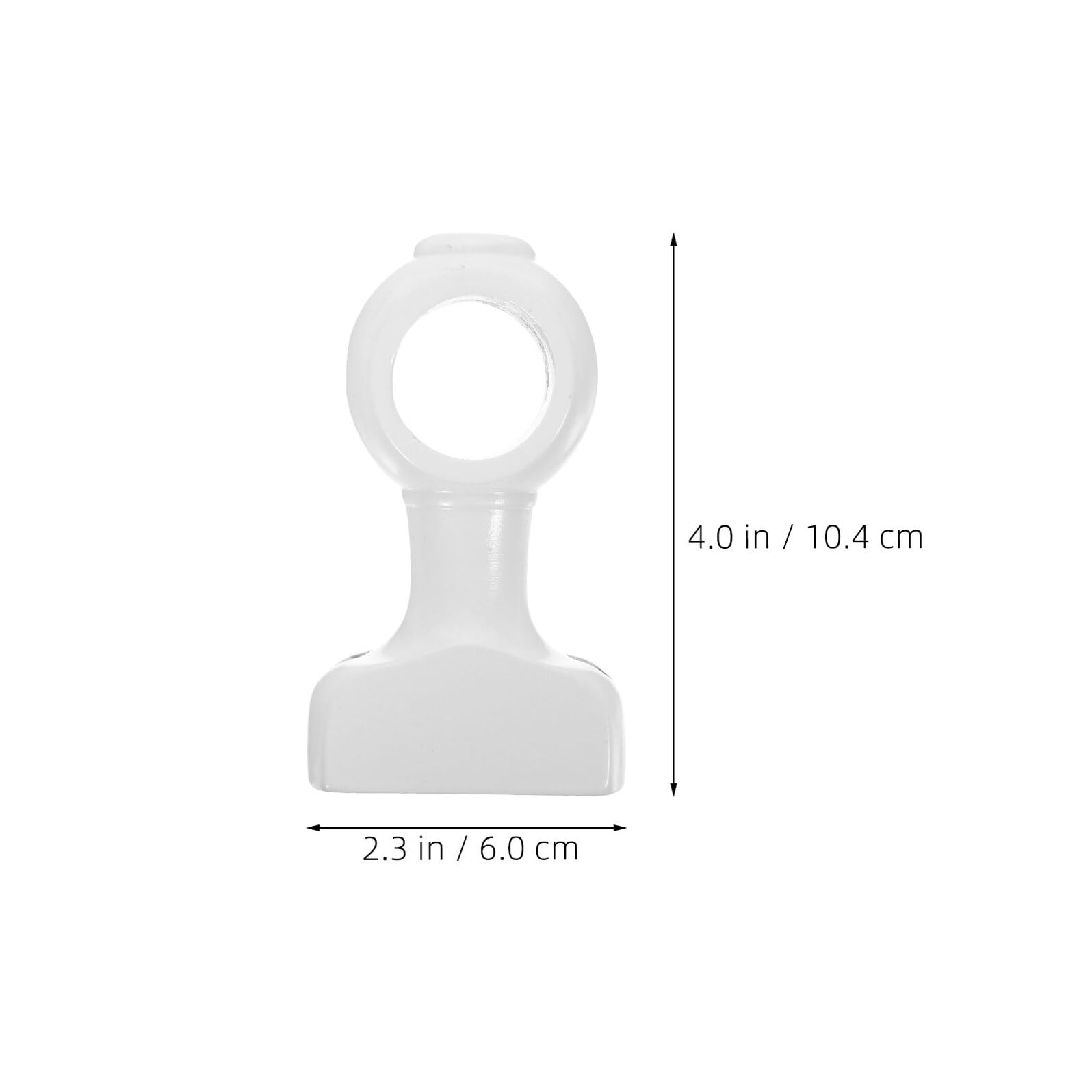 4 Pezzi Supporto Bastone e Stabilità Migliorata in Legno Bianco Design Decorativo per Tende per Home Décor e Camera da