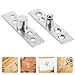 UPKOCH 2pcs Metal 360 Degree Door Pivot Hinges, Small Size Hidden Cabinet Door Offset Rotating Center Shaft for Furniture and Industrial Use
