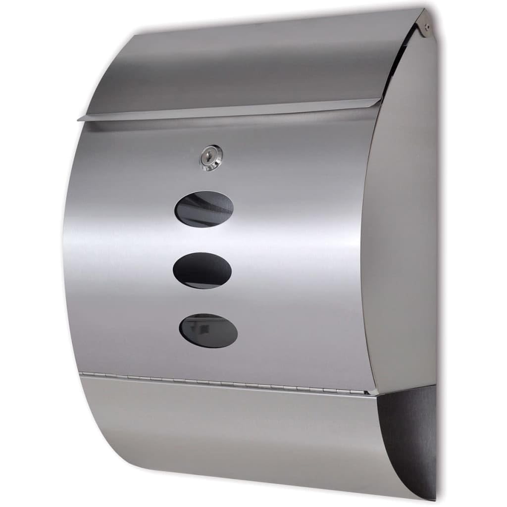 vidaXL Stainless Steel Mailbox